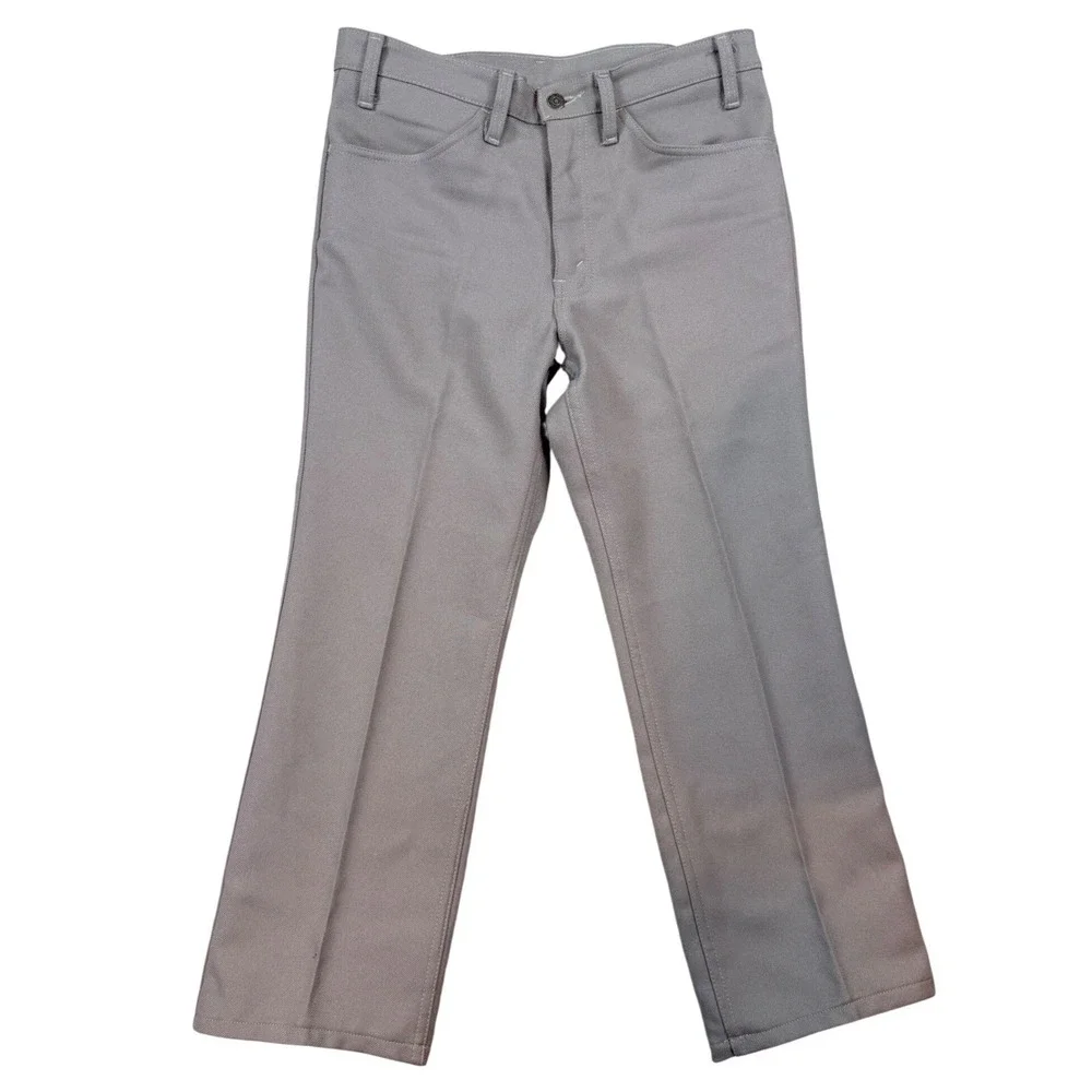 Vintage Levis 517 Sta-Prest Beige Action Slacks Made in USA 10517-6126 W32 L29